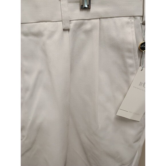 RGM Light Khaki Casual Pants Mens 40x32 Pleatetd Front Cuffed Hem NWT - Picture 4 of 12